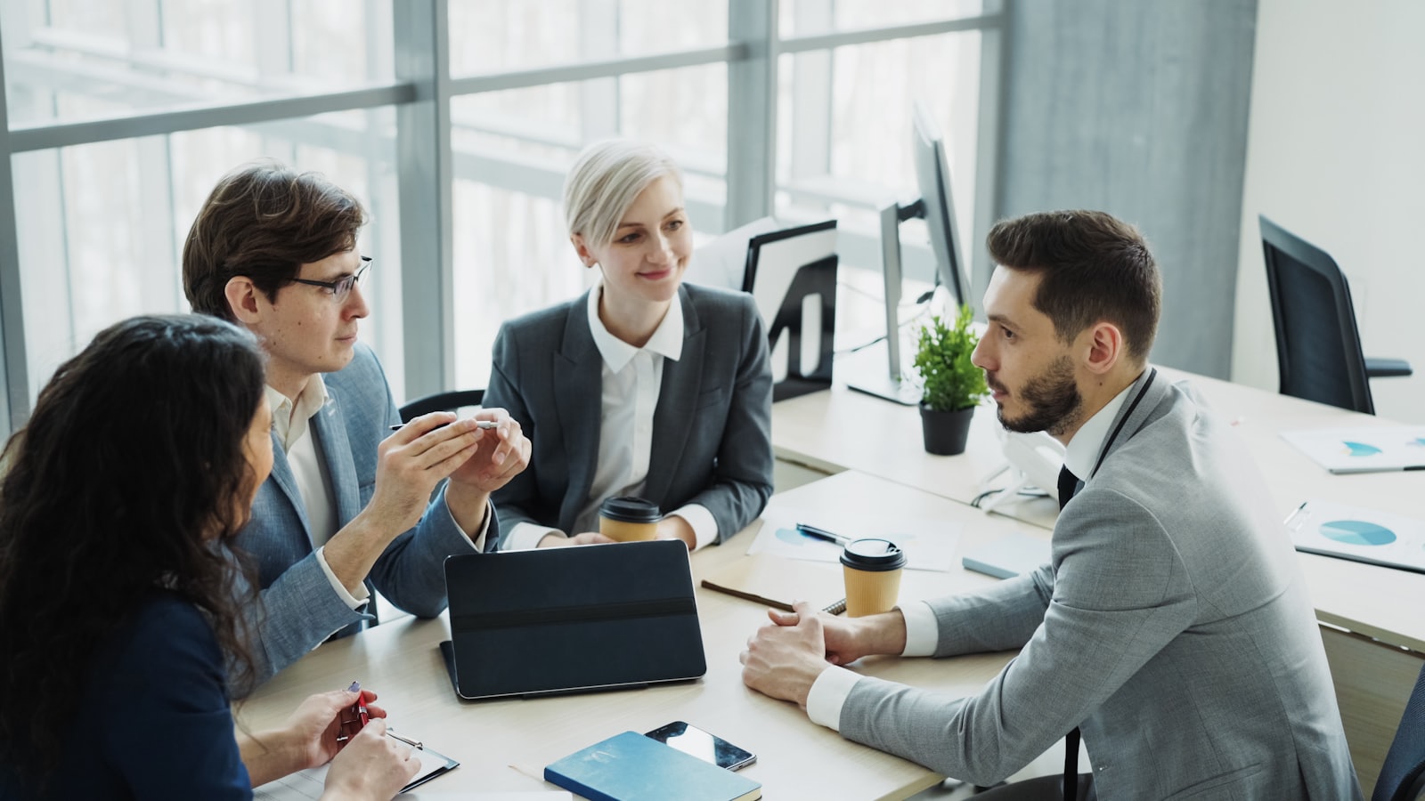 Apphocus team in a client strategy meeting