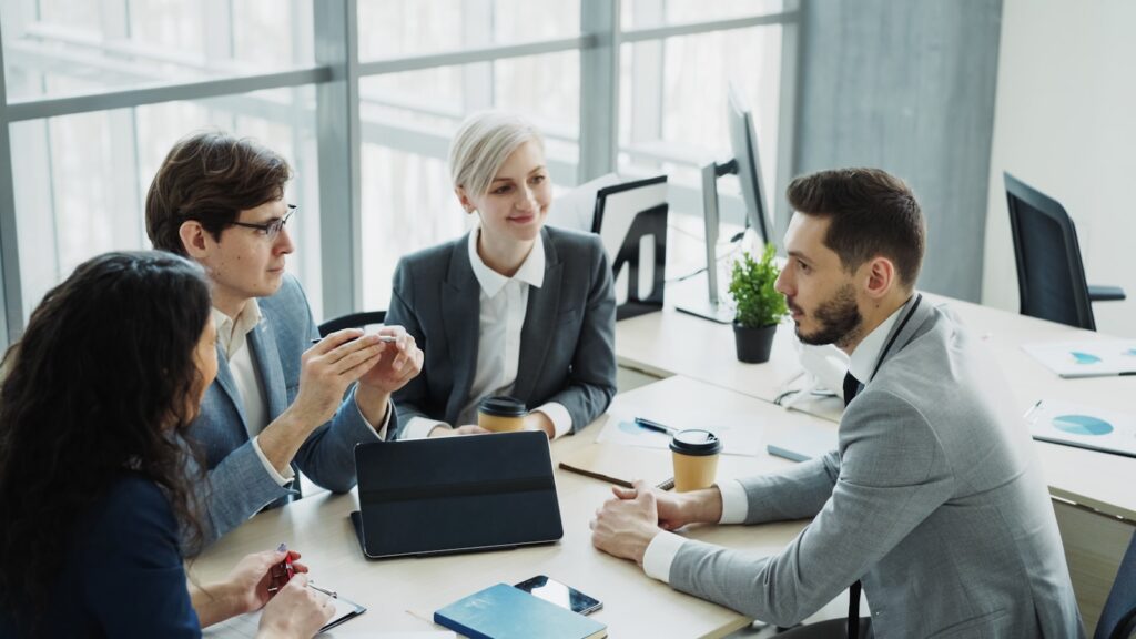 Apphocus team in a client strategy meeting